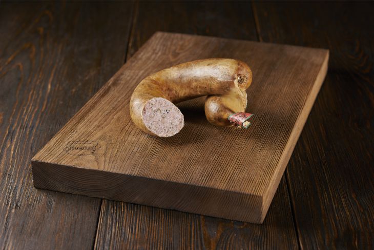 Zwiebelleberwurst, geräuchert